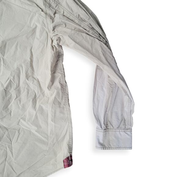 Marc Ecko Cut and Sew Vintage Beige Long Sleeve Button Up Shirt Men Sz XXL - Picture 14 of 16